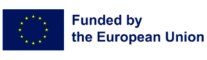 Blue logo featuring yellow stars representing EU funding.